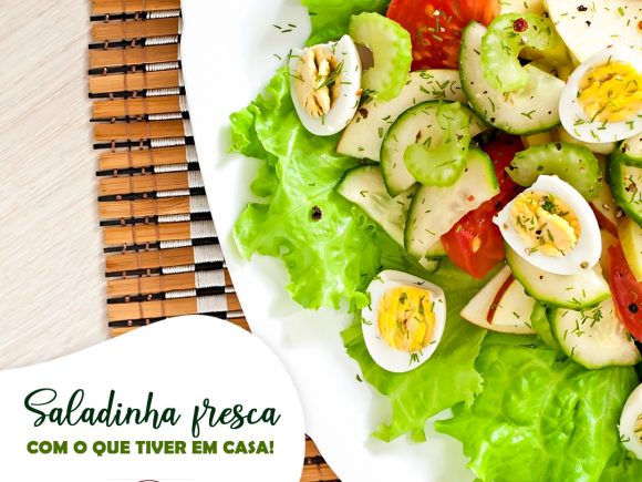 Saladinha fresca com o que tiver em casa