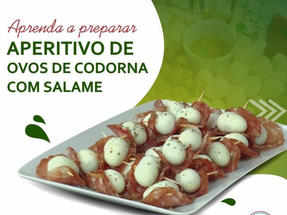 Aprenda a preparar Aperitivo de Ovos de Codorna com Salame